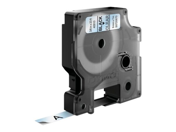 DYMO D1 STANDARD LABELS BLACK/WHITE 3/8" X 23'